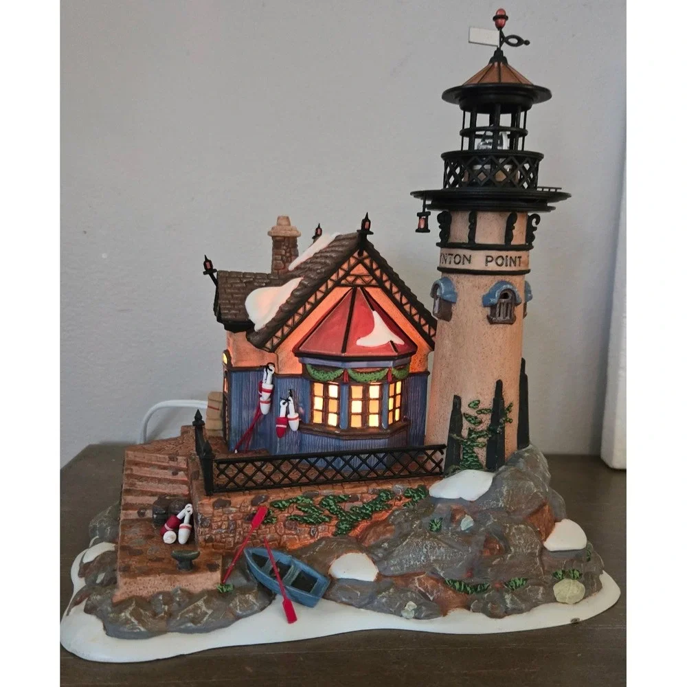 Department 56 Dickens Village Lynton Point Tower‎ Lighthouse Cottage dept 56
